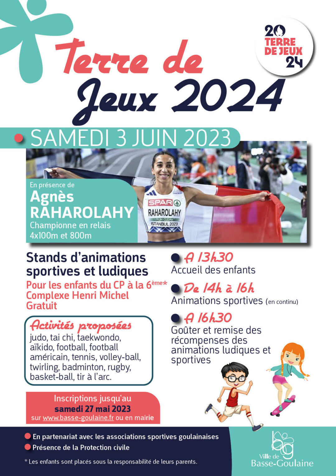 Affiche Terre De Jeux 2024 2023 NMATHLE FR