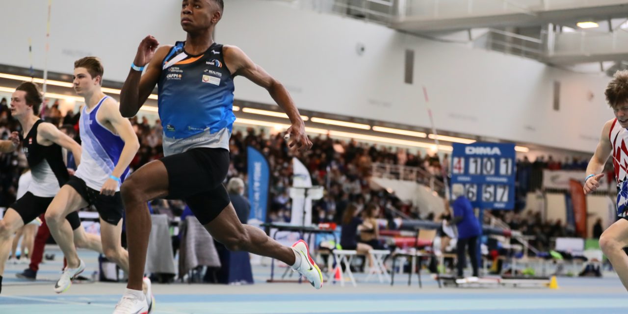Dejan Ottou est sacré champion de France juniors en salle du 200 m à Lyon