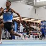 Dejan Ottou est sacré champion de France juniors en salle du 200 m à Lyon