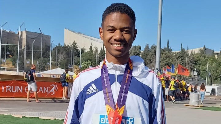 Dejan Ottou, champion d’Europe cadets du 200 m en 21″10 à Jérusalem