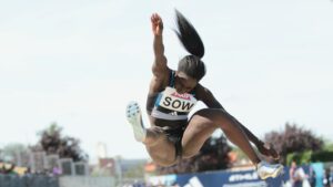 Cinq ans après son premier titre national ici-même à Albi, Rougui Sow est devenue championne de France Elite du saut en longueur avec 6,70 m.